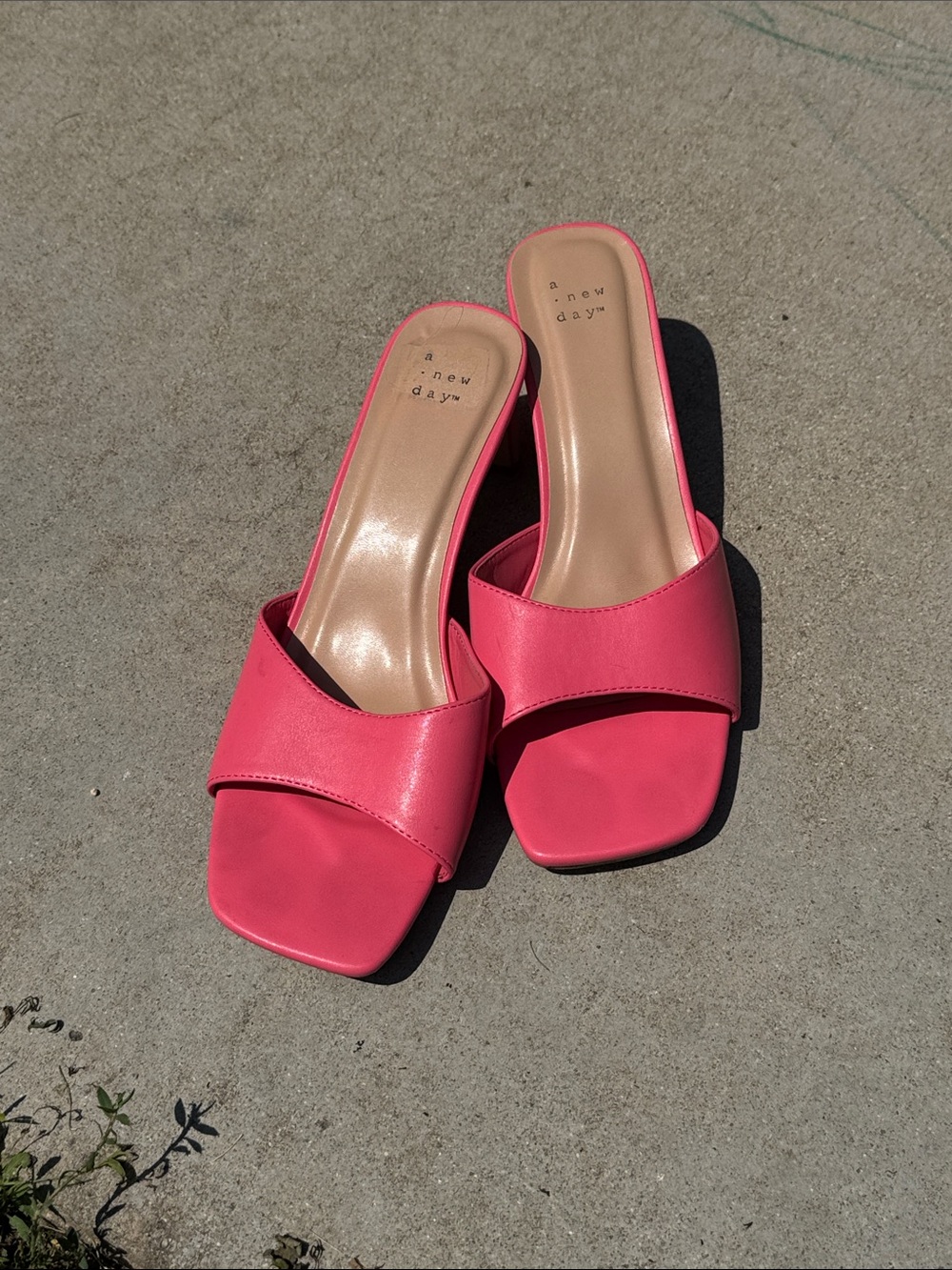 a new day Pink Slide Heels for Women Sz 11